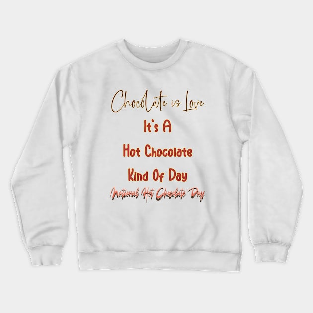 chocolate Crewneck Sweatshirt by Wear & Cheer